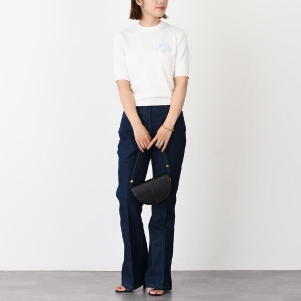 PATOU パトゥ オーガニックコットン＆ポリエステル ボウ カラー セーター