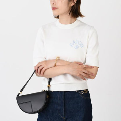 PATOU パトゥ オーガニックコットン＆ポリエステル ボウ カラー セーター