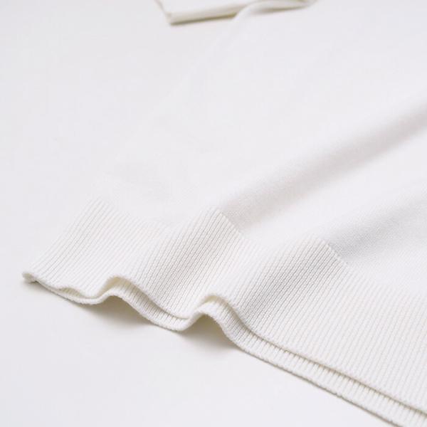 PATOU パトゥ オーガニックコットン＆ポリエステル ボウ カラー セーター