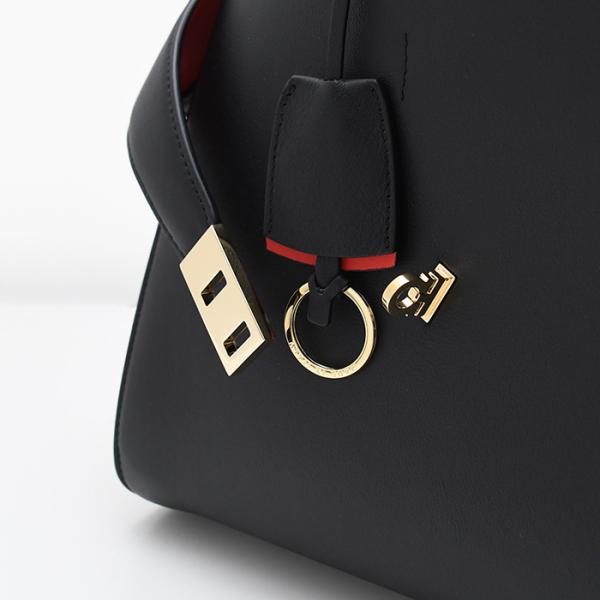 FERRAGAMO フェラガモ Hug バイカラー ハンドバッグ (L)