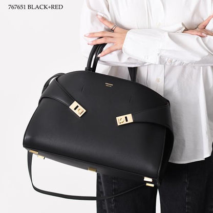 FERRAGAMO フェラガモ Hug バイカラー ハンドバッグ (L)
