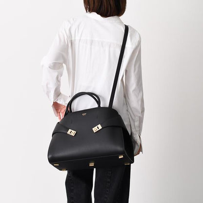 FERRAGAMO フェラガモ Hug バイカラー ハンドバッグ (L)