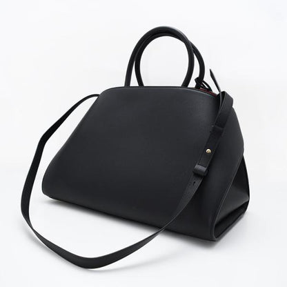 FERRAGAMO フェラガモ Hug バイカラー ハンドバッグ (L)