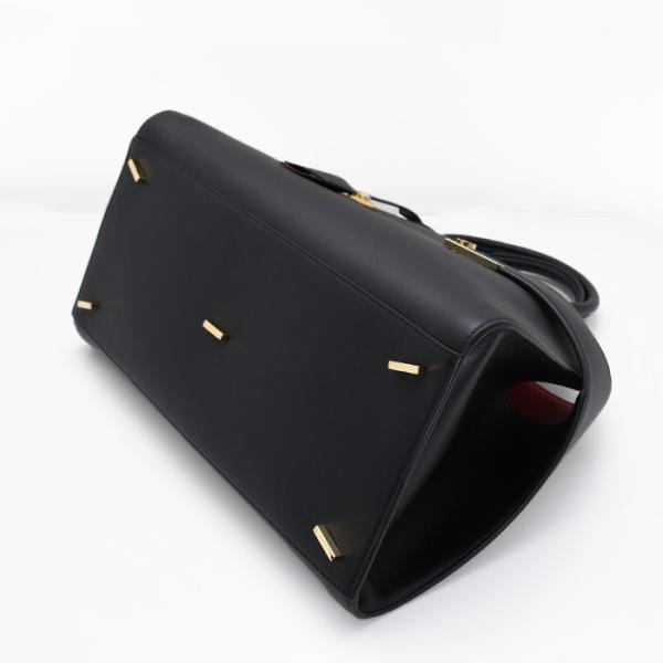 FERRAGAMO フェラガモ Hug バイカラー ハンドバッグ (L)
