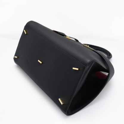 FERRAGAMO フェラガモ Hug バイカラー ハンドバッグ (L)