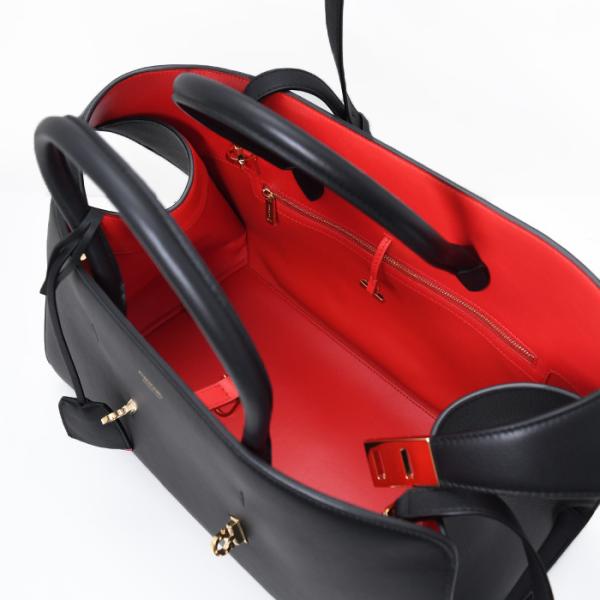 FERRAGAMO フェラガモ Hug バイカラー ハンドバッグ (L)