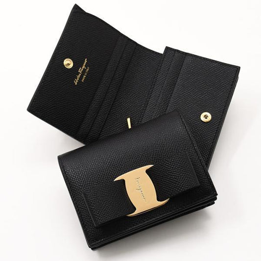Salvatore Ferragamo ヴァラリボン コンパクト2つ折り財布