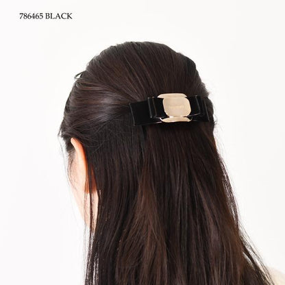 FERRAGAMO フェラガモ レザー リボンバレッタ