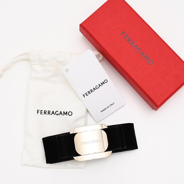 FERRAGAMO フェラガモ レザー リボンバレッタ