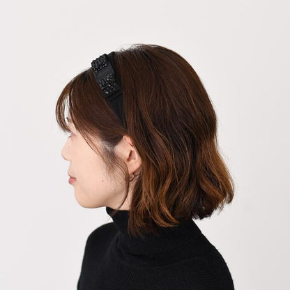 FERRAGAMO Vara Ribbon Headband with Crystals 