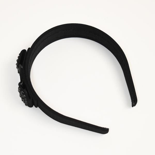FERRAGAMO Vara Ribbon Headband with Crystals 