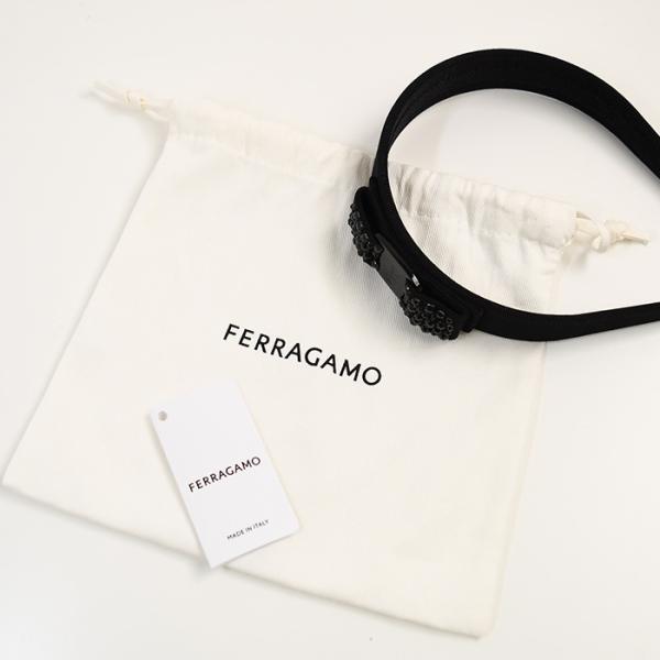 FERRAGAMO Vara Ribbon Headband with Crystals 