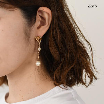 Salvatore Ferragamo 강치니 펄 피어싱 
