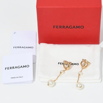 Salvatore Ferragamo 강치니 펄 피어싱 