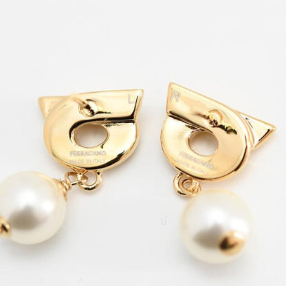 FERRAGAMO フェラガモ ガンチーニ パール ピアス