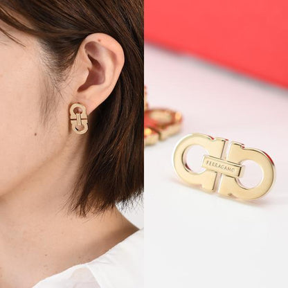 FERRAGAMO フェラガモ ダブル・ガンチーニ ピアス