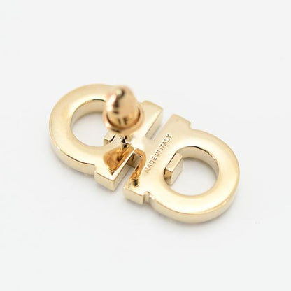 FERRAGAMO フェラガモ ダブル・ガンチーニ クリスタル ピアス