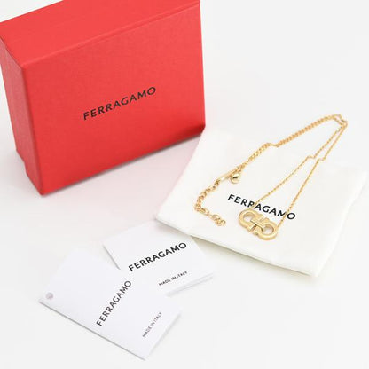 FERRAGAMO フェラガモ ダブル・ガンチーニ ネックレス