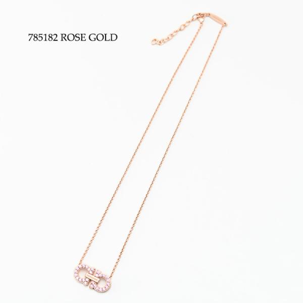 FERRAGAMO フェラガモ ダブル・ガンチーニ クリスタル ネックレス