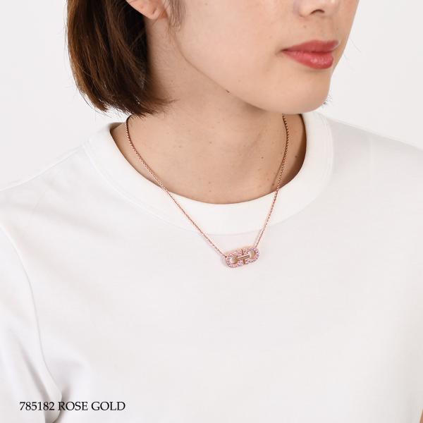 FERRAGAMO フェラガモ ダブル・ガンチーニ クリスタル ネックレス