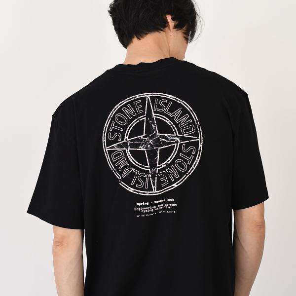 STONE ISLAND 스톤 아일랜드 2100001 Stone 프린트 T셔츠 레귤러 피트 