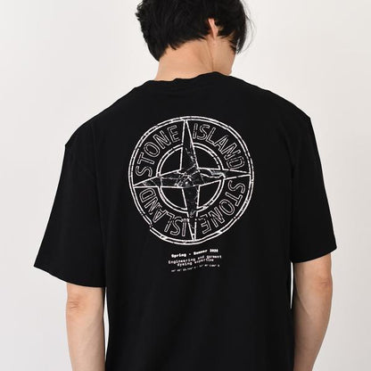 STONE ISLAND 스톤 아일랜드 2100001 Stone 프린트 T셔츠 레귤러 피트 