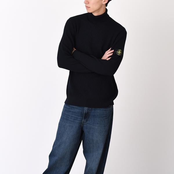 STONE ISLAND ストーンアイランド 5100052 タートルネックニット リブトリム