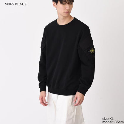 STONE ISLAND ストーンアイランド 6100008 オーガニックコットンフリース スウェットシャツ レギュラーフィット