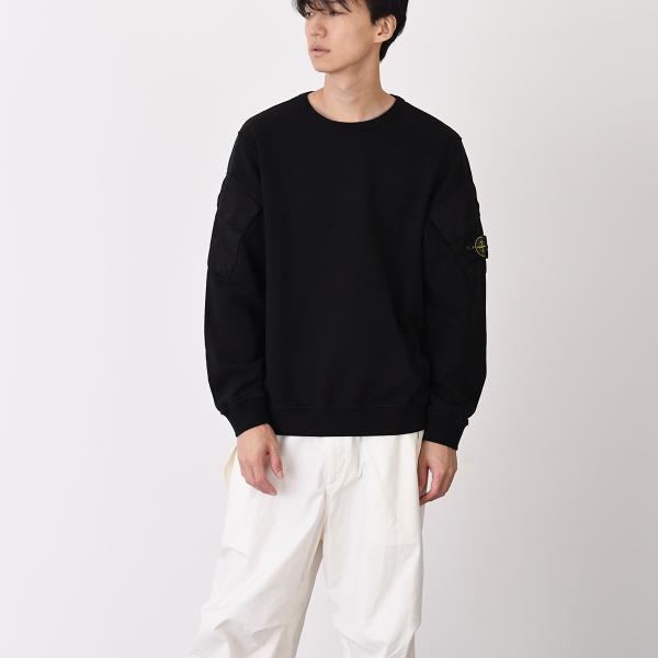 STONE ISLAND ストーンアイランド 6100008 オーガニックコットンフリース スウェットシャツ レギュラーフィット