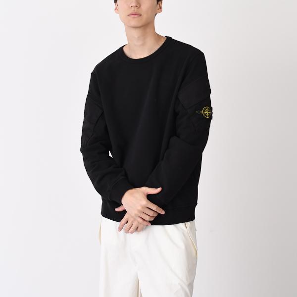 STONE ISLAND ストーンアイランド 6100008 オーガニックコットンフリース スウェットシャツ レギュラーフィット