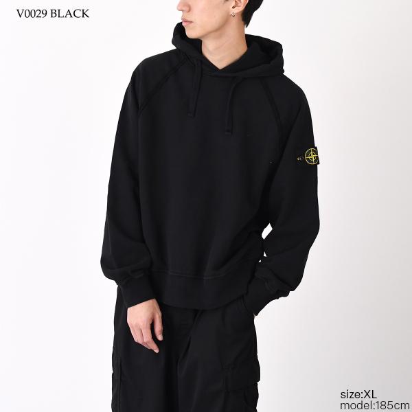 STONE ISLAND ストーンアイランド 6100023 オーガニックコットンフリース スウェットパーカー オーバーサイズフィット