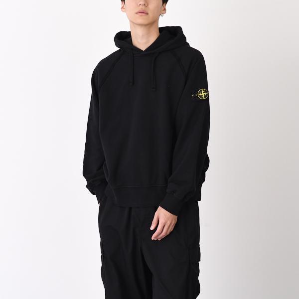 STONE ISLAND ストーンアイランド 6100023 オーガニックコットンフリース スウェットパーカー オーバーサイズフィット
