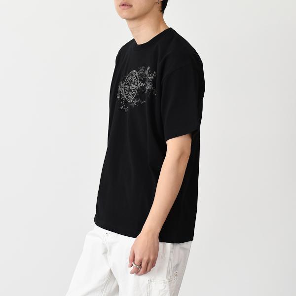 STONE ISLAND CAMO THREE EMBROIDERY T-SHIRT 