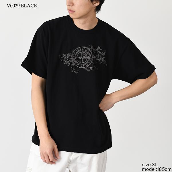 STONE ISLAND CAMO THREE EMBROIDERY T-SHIRT 