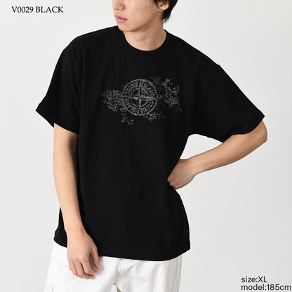 STONE ISLAND CAMO THREE EMBROIDERY T-SHIRT 
