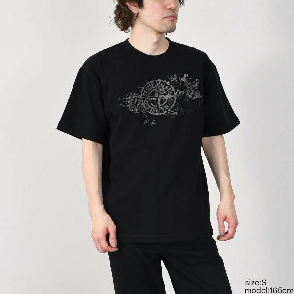 STONE ISLAND CAMO THREE EMBROIDERY T-SHIRT 