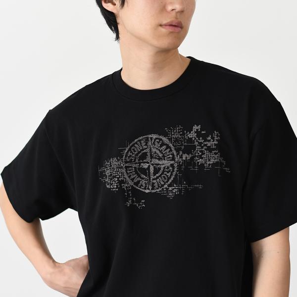 STONE ISLAND CAMO THREE EMBROIDERY T-SHIRT 