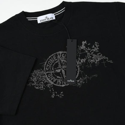 STONE ISLAND CAMO THREE EMBROIDERY T-SHIRT 