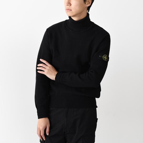 STONE ISLAND 505A2 WINTER COTTON ルーズフィット タートルネックセーター