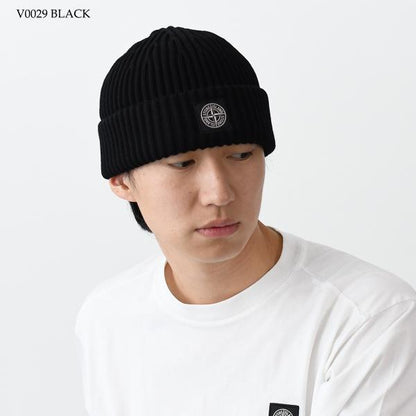 STONE ISLAND N22C3 FULL RIB RWS WOOL ビーニー