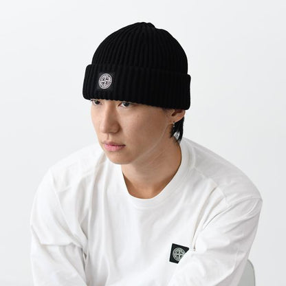 STONE ISLAND N22C3 FULL RIB RWS WOOL ビーニー