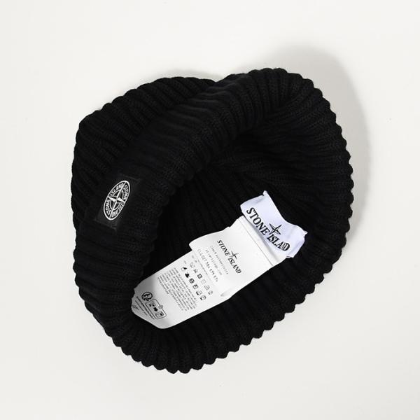 STONE ISLAND N22C3 FULL RIB RWS WOOL ビーニー