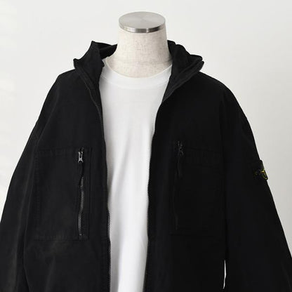 STONE ISLAND ORGANIC COTTON RIPSTOP フード付き ジャケット