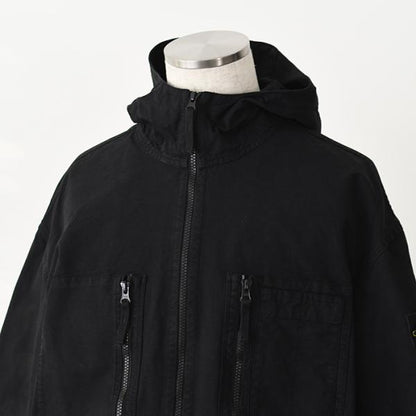 STONE ISLAND ORGANIC COTTON RIPSTOP フード付き ジャケット
