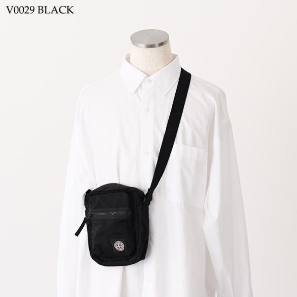 STONE ISLAND エコニル コーティングナイロンメタル クロスボディバッグ