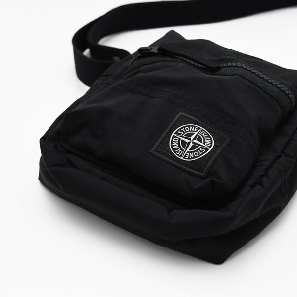 STONE ISLAND エコニル コーティングナイロンメタル クロスボディバッグ