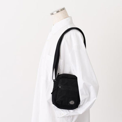 STONE ISLAND エコニル コーティングナイロンメタル クロスボディバッグ