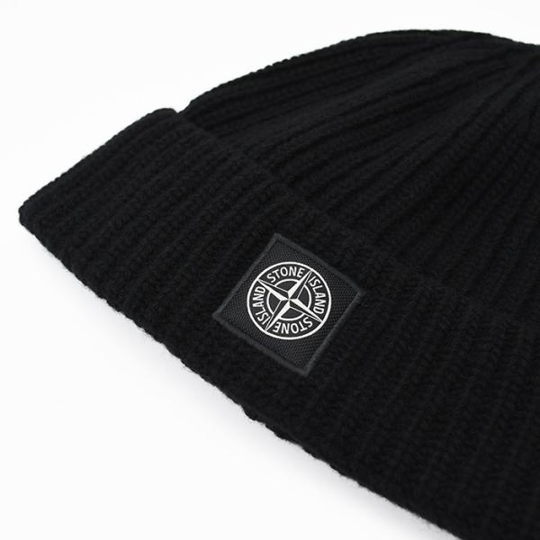 STONE ISLAND RWS GEELONG WOOL リブニット ビーニー