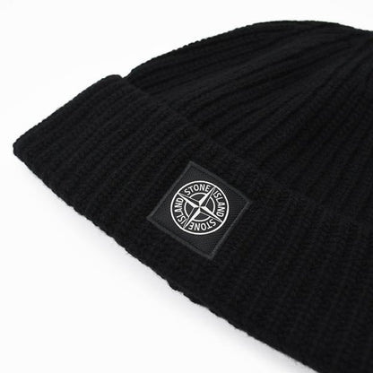 STONE ISLAND RWS GEELONG WOOL リブニット ビーニー