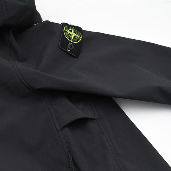 STONE ISLAND SOFT SHELL-R_E.DYE TECHNOLOGY フード付きジャケット
